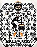 Click for more details of Witch Sampler (cross stitch) by Twin Peak Primitives