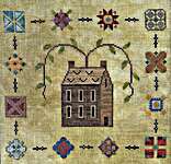 Click for more details of Wrapped In A Quilt - Under The Willow (cross stitch) by Three Sheep Studio