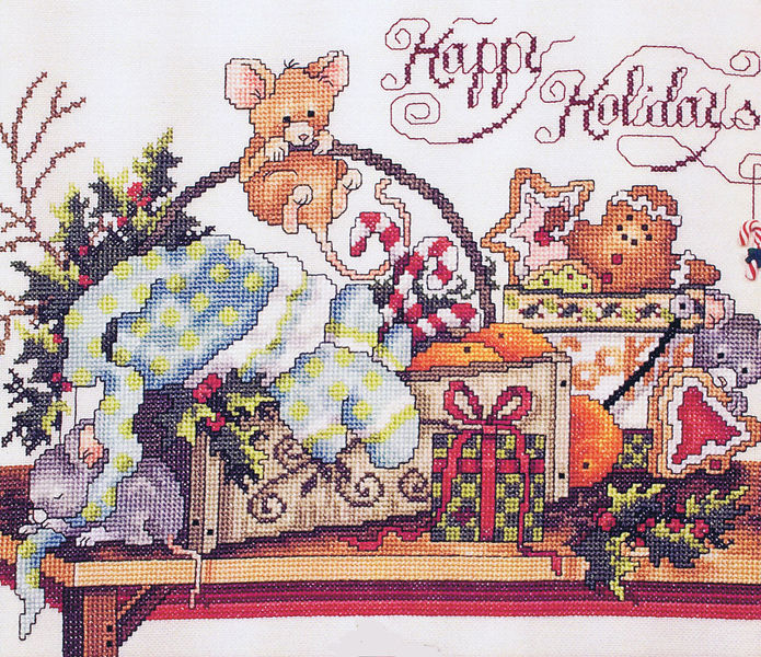 Christmas Mice Cross Stitch Pattern By Stoney Creek