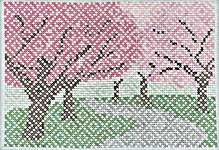 Click for more details of Cherry Blossoms (cross stitch) by Works by ABC