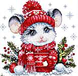 Click for more details of Christmas Mouse (cross stitch) by Les Petites Croix de Lucie