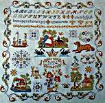 Click for more details of Europe Sampler (cross stitch) by Twin Peak Primitives
