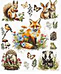 Click for more details of Forest Animals (cross stitch) by Luca - S