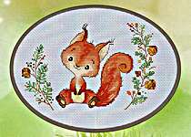 Click for more details of Forest Squirrel (cross stitch) by Les Petites Croix de Lucie