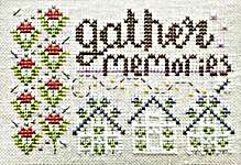 Click for more details of Gather Memories  (cross stitch) by Hands On Design