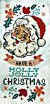 Click for more details of Holly Jolly Santa (cross stitch) by Tiny Modernist