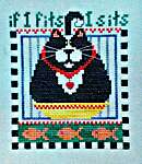Click for more details of If I Fits, I Sits (cross stitch) by Val's Stuff