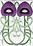 Click for more details of Long Stitch - Floral Art Nouveau (long-stitch) by Anne Peden