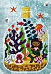 Click for more details of Mermaid Terrarium (cross stitch) by Tiny Modernist