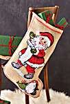 Click for more details of Santa Claus and Penguin Stocking (cross stitch) by Permin of Copenhagen