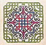 Click for more details of Woven Clover (cross stitch) by Ink Circles