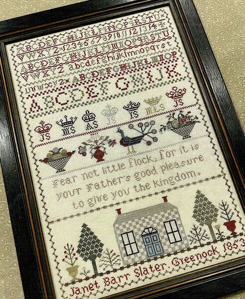 Janet Barr Slater 1853 - cross stitch pattern by The Scarlett House ...