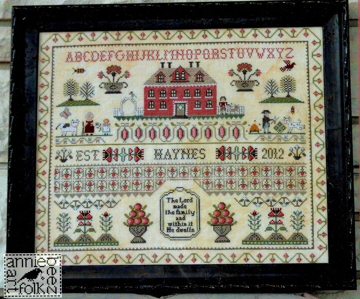 The Haynes Sampler Cross Stitch Pattern By Annie Beez Folk Art