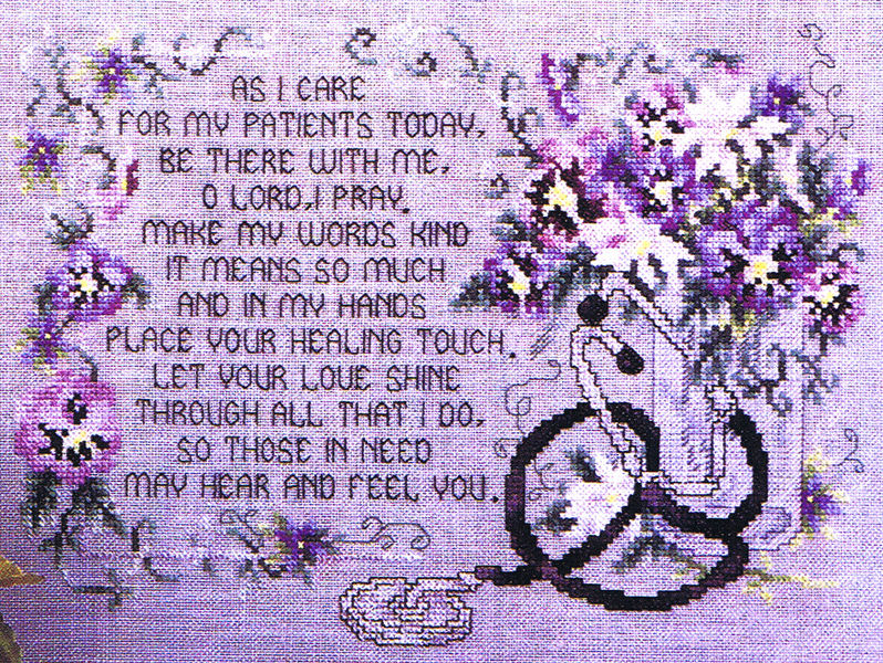 Health Care Professional's Prayer - cross stitch pattern ...