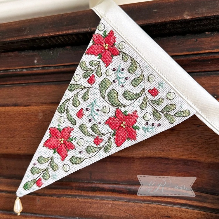 Winter Floral Bunting (view 2)