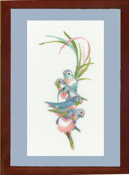 Rainbow Birds - cross stitch kit by Valerie Pfeiffer