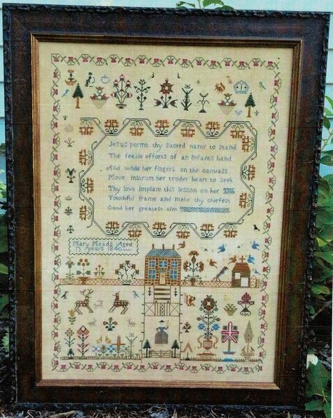 Mary Meads 1840 - cross stitch pattern by Samplers Not Forgotten