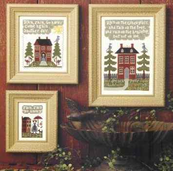 Rain, Rain, Go Away - cross stitch pattern by The Prairie Schooler