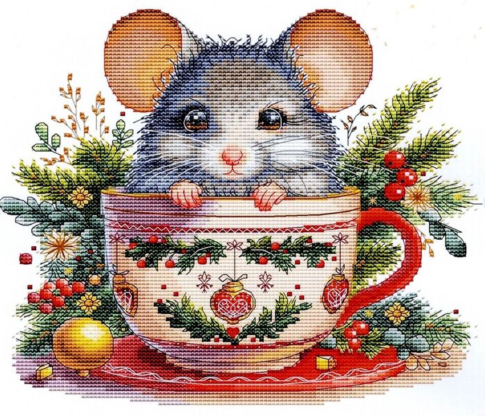 Christmas Animal Cup - Mouse