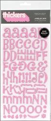 Thickers Glitter Letter & Number Stickers - Jewelry Box Pink