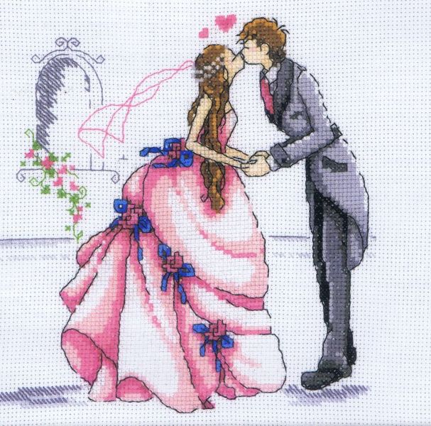 Bride and Groom - cross stitch kit by RTO