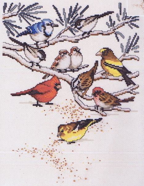 Bird Seed - cross stitch kit by Janlynn