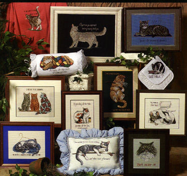Cattitudes - The Fourth Litter - cross stitch pattern by Jeanette Crews