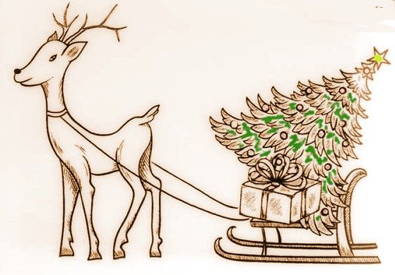 Reindeer with Gifts