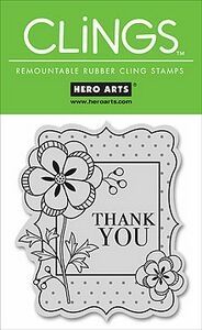 Thank You Unmounted Cling Rubber Stamp