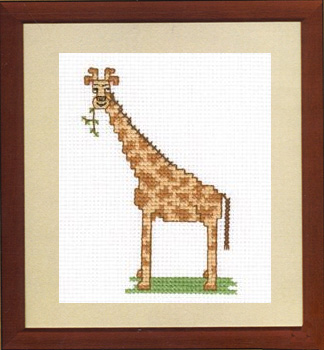 Giraffe - cross stitch kit by Jo Styles