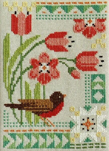 Seasonal Courier : Robin's Spring - cross stitch pattern by Robin ...