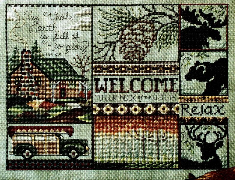 Woodsy Welcome - cross stitch pattern by Stoney Creek (variant 559)