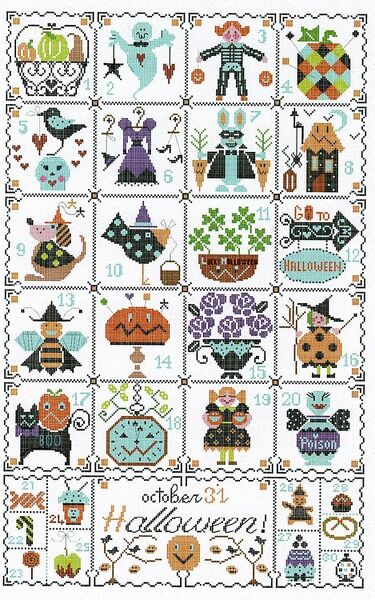 Shabby Halloween Calender