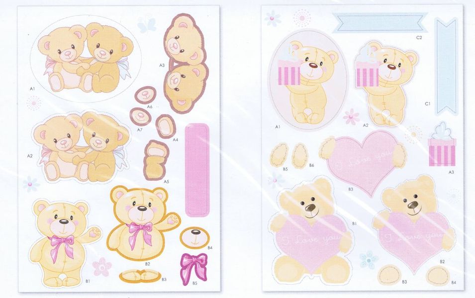 Teddies Decoupage Kit