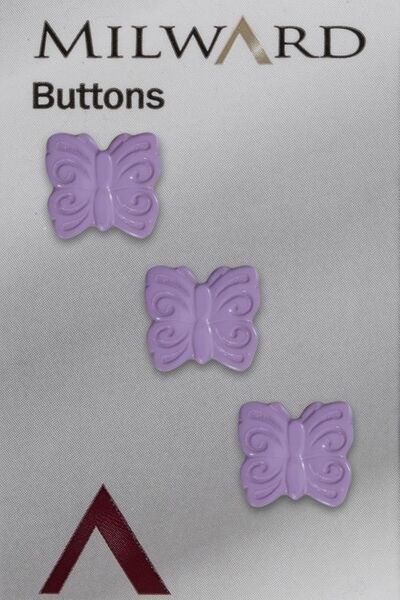 Purple Butterfly Buttons