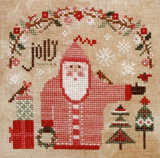 Wee Santa 2022 cross stitch pattern by Heart in Hand
