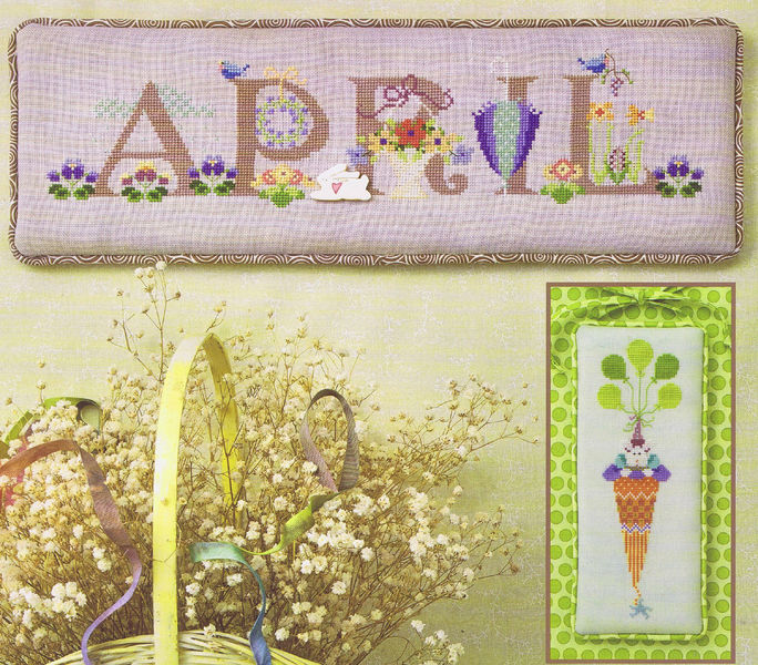 April - cross stitch pattern by The Cross-Eyed Cricket