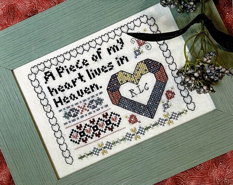 Memory Heart - cross stitch pattern by Rosewood Manor