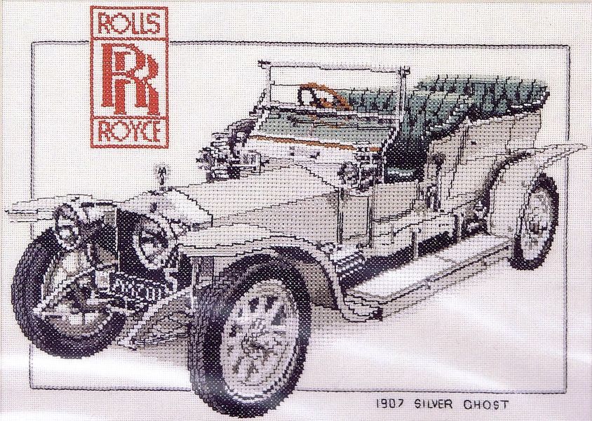 Rolls Royce - cross stitch pattern by Dave Shaw