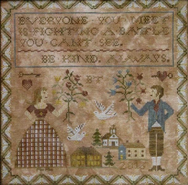 Be Kind Always - cross stitch pattern by Heartstring Samplery (variant ...