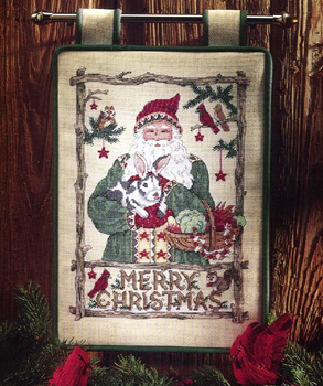 Woodland Santa - cross stitch pattern by Dimensions