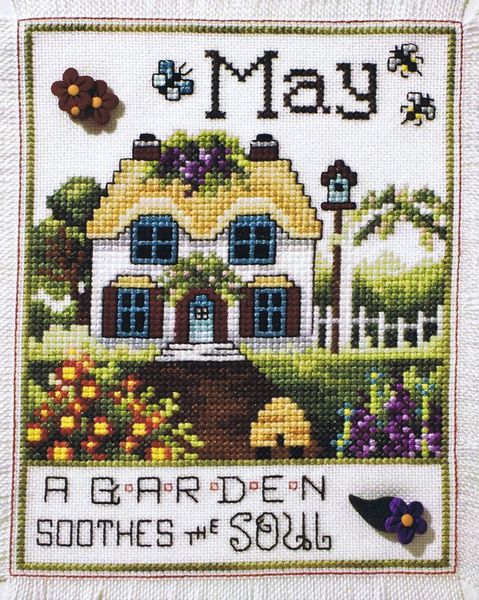 Home of the Month - May - cross stitch pattern by Stoney Creek