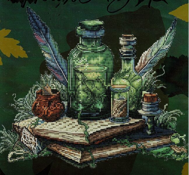 Magic Book Cross Stitch Pattern