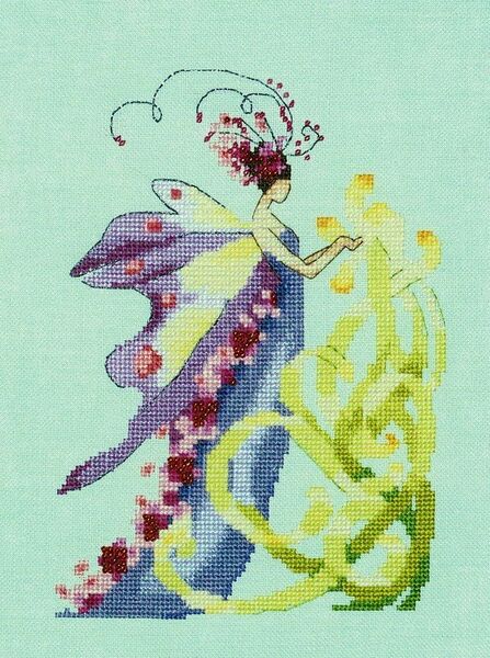 Paper Magnolia - cross stitch pattern by Nora Corbett (variant NC318)