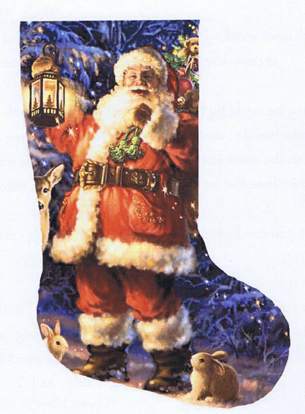 Stocking Woodland Santa