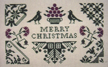 Quaker Christmas - cross stitch pattern by Midnight Stitching