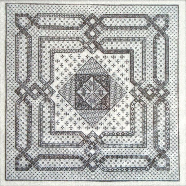 Woven Geometry in Blackwork