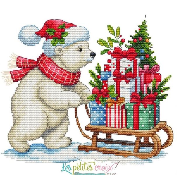 Christmas Bear and Gifts