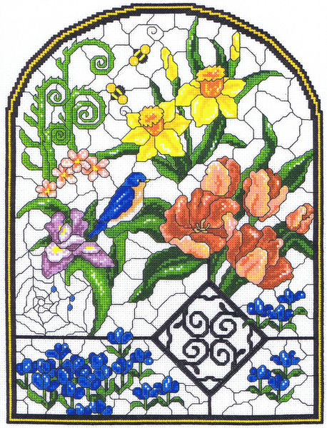 Spring Stained Glass Window