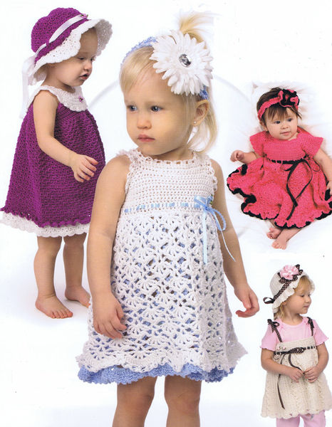 Sweet Baby Dresses in Crochet - crochet pattern by Annie's Attic ...